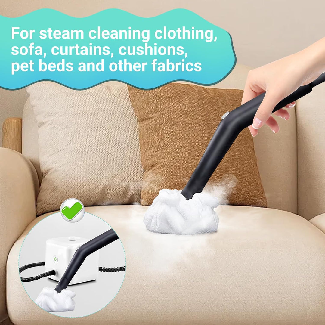 8 Pack Steam Mop Pads for Handheld Steam Cleaner, Compatible with Bissell Steam Shot, Wagner, Pursteam, Mcculloch, Dupray, Comforday Steam Cleaner, Universal Washable Steam Cleaner Accessories