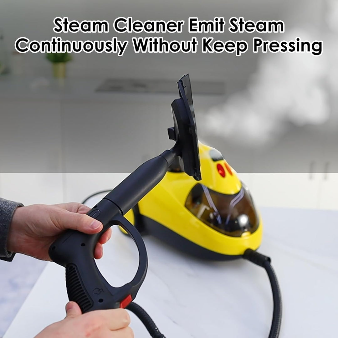 1500 Watt Deep Steam Cleaner with Attachments,Portable Steam Cleaner,Upholstery Steam Cleaner,Steam Cleaner for Home,Tile and Grout Steam Cleaner with On-Board Storage (WJ528(NK-0698))