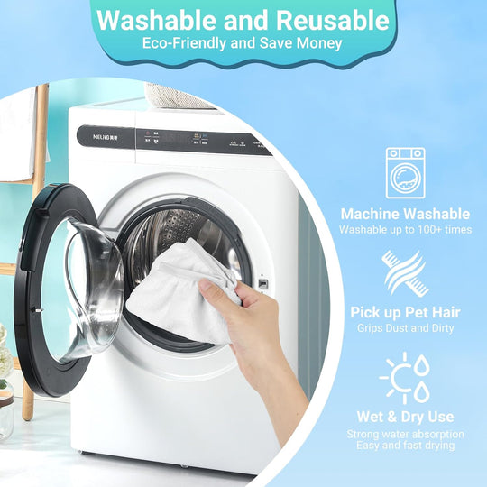 8 Pack Steam Mop Pads for Handheld Steam Cleaner, Compatible with Bissell Steam Shot, Wagner, Pursteam, Mcculloch, Dupray, Comforday Steam Cleaner, Universal Washable Steam Cleaner Accessories